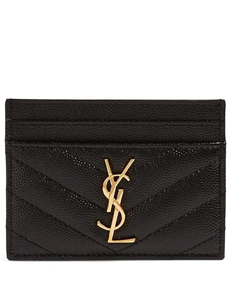 ysl card holder dollar sign|YSL monogram wallet price.